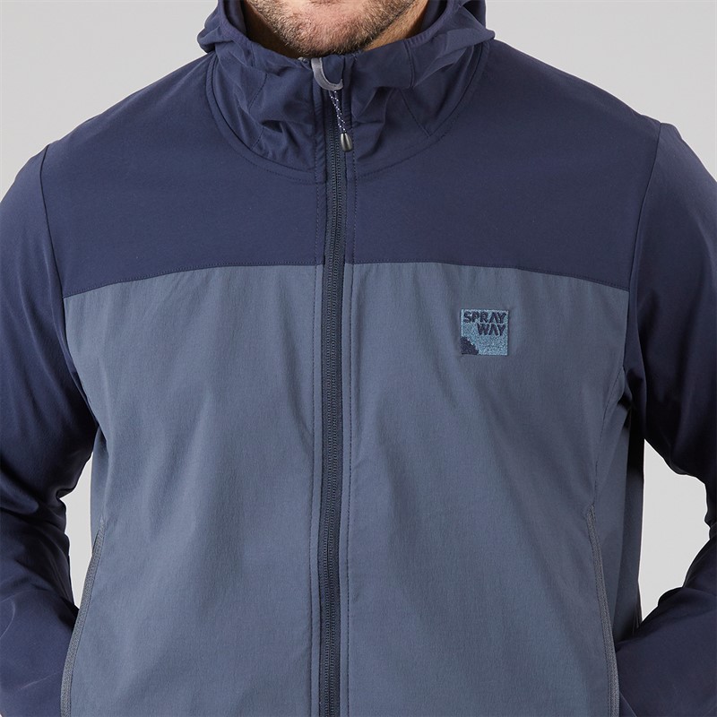 Sprayway Mens Hallin TecWEAVE™ Softshell Water Resistant Jacket Turbulence/Blazer