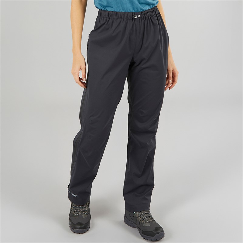 Sprayway Womens Hydrolite Hydrodry Waterproof Over Trousers Black - Size 12/LONG