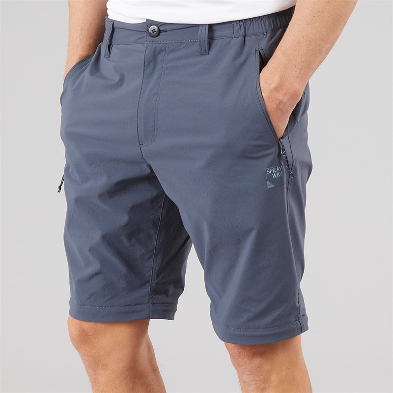 Sprayway Mens Comapass Combi TecWeave™ Water Resistant Zip Off Trousers Turbulence