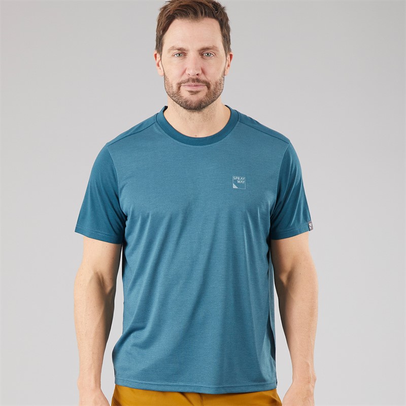 Sprayway Mens Logo T-Shirt Seaport/Marine