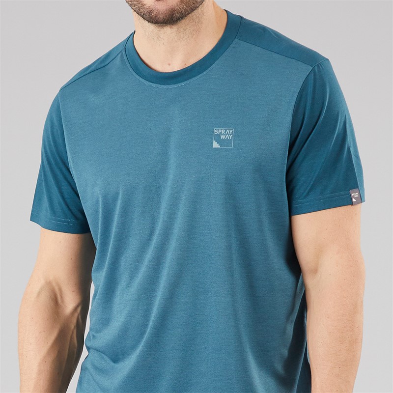 Sprayway Mens Logo T-Shirt Seaport/Marine