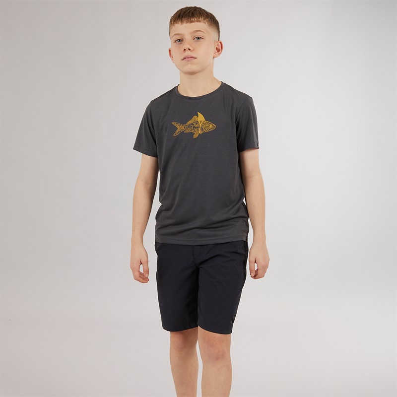 Sprayway Boys Fish Graphic T-Shirt Asphalt