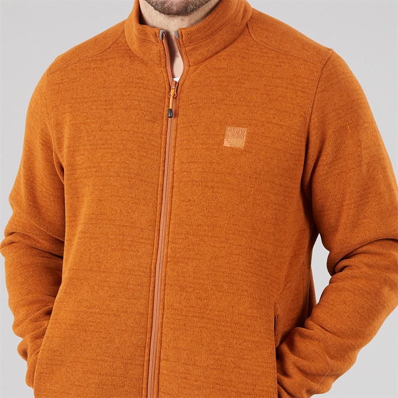 Sprayway Mens Rowarth Polartec Thermal Fleece Jacket Cinnamon