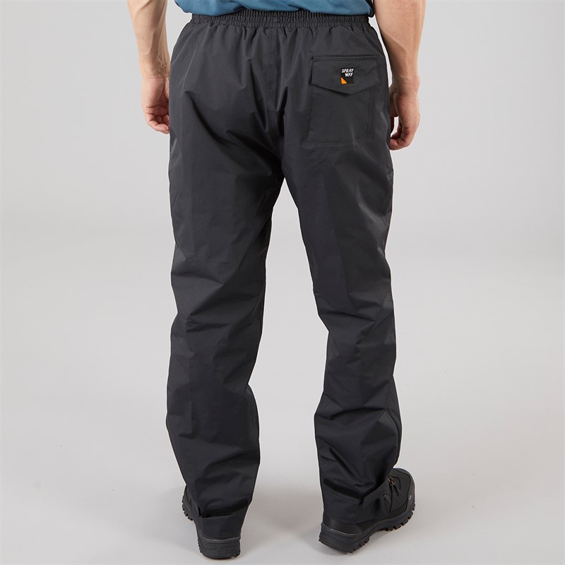 Sprayway Mens Santiago 2-Layer Hydrodry Waterproof Over Trousers Black