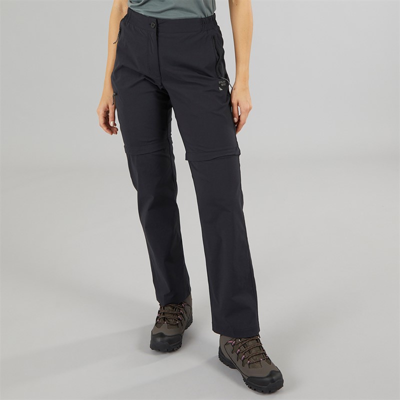 Sprayway Womens Escape TecWEAVE™ Water Resistant Zip Off Trousers Black