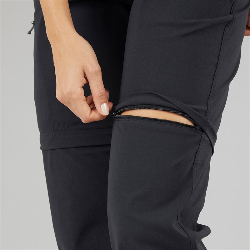 Sprayway Womens Escape TecWEAVE™ Water Resistant Zip Off Trousers Black