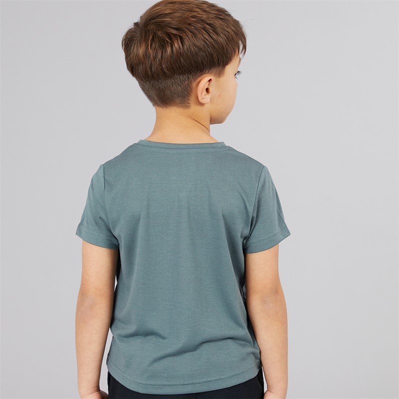 Sprayway Boys Brown Bear Graphic T-Shirt Balsam Green