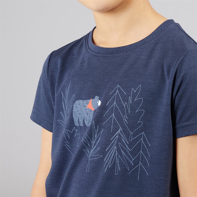 Sprayway Boys Brown Bear Graphic T-Shirt Light Blazer