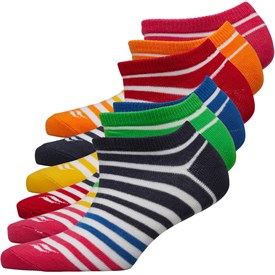 Image of Sof Sole Womens Six Pack No Show Sport Socks Stripes