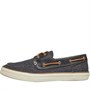 Sperry Mens Bahama II Boat Wool Shoes Dark Grey