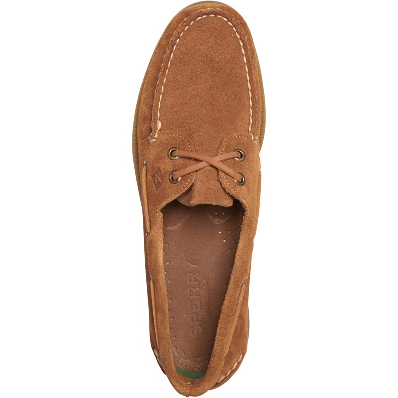 Sperry Męskie A/O 2 Eye Suede Deck Buty ?eglarskie Brązowy