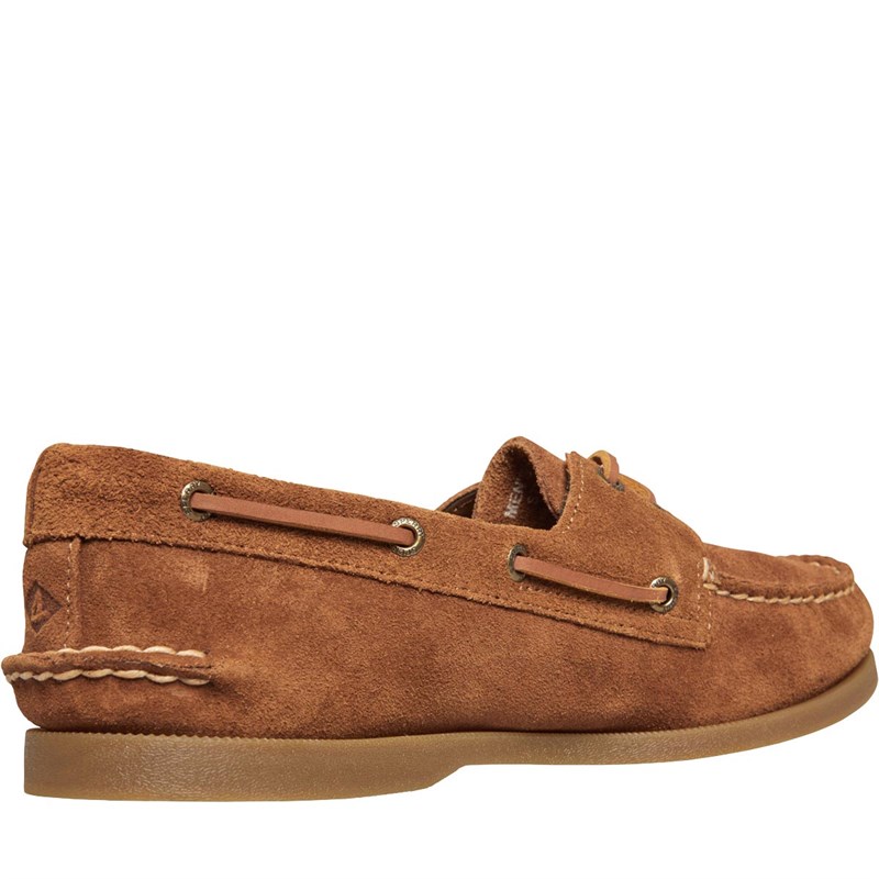 Sperry Męskie A/O 2 Eye Suede Deck Buty ?eglarskie Brązowy