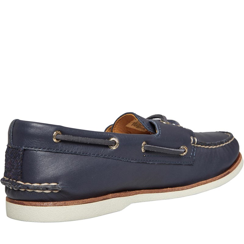 Buy Sperry Mens Gold A/O Glove Leather Deck Shoes Navy