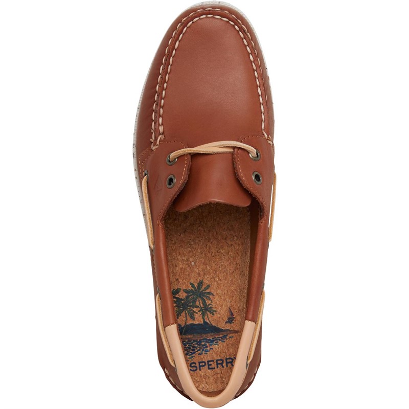 Mens Sperry Authentic Original 2-Eye Boat Shoes – Gray Leather, Casual Style