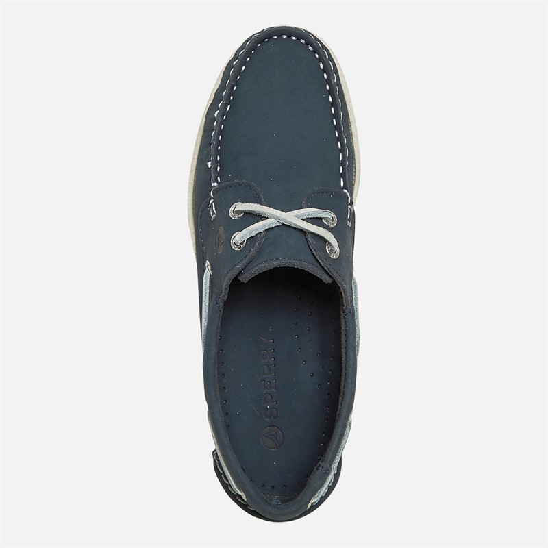 Sperry Womens A/O 2 Eye Boat Shoes Navy
