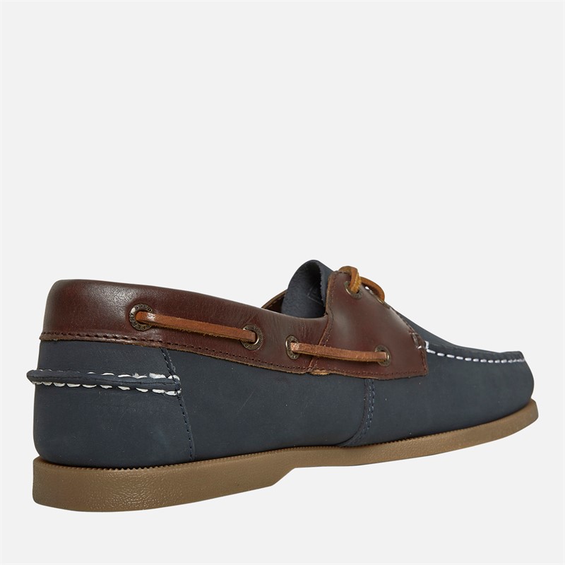 Sperry Mens A/O 2 Eye Boat Shoes Navy/Brown