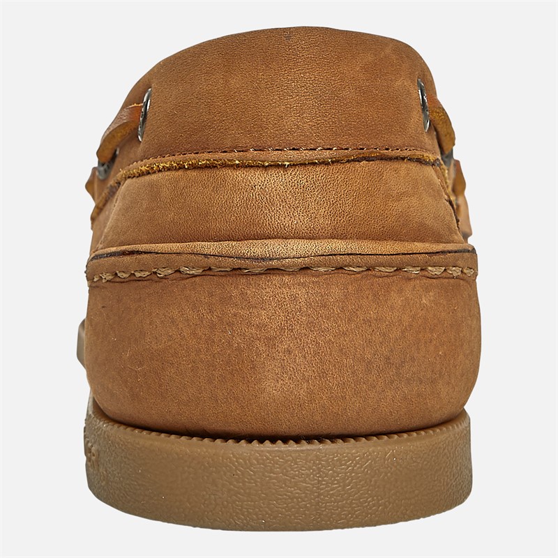 Sperry Mens A/O 2 Eye Boat Shoes Tan Sahara