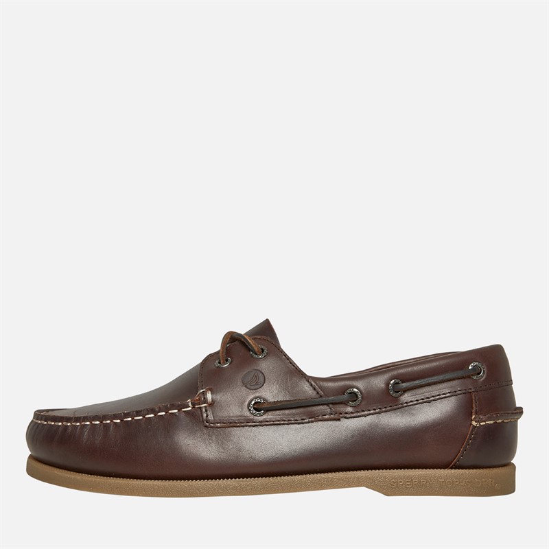 Sperry Mens A/O 2 Eye Boat Shoes Amaretto - Size 8
