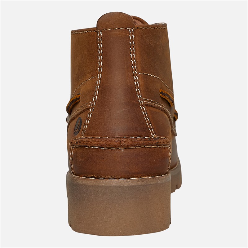 Sperry Womens Seattle Lug Chukka Boots Tan Leather