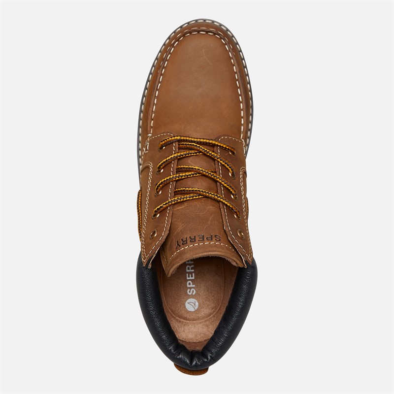 Sperry Mens Freeport Lug Chukka Boots Tan Leather