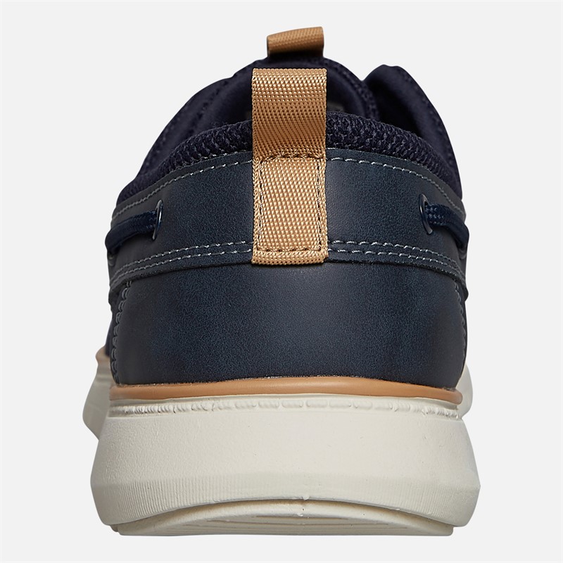 Sperry Mens Roads 3 Eye Boat Shoes Navy