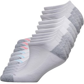 Image of Pro Player Womens Ten Pack Cushioned No Show Socks White