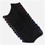 Pro Player Mens Twelve Pack No Show Socks Black/Red