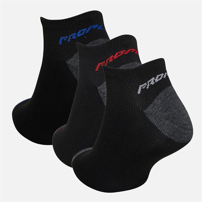 Pro Player Mens Twelve Pack No Show Socks Black/Red