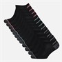 Pro Player Womens Twelve Pack No Show Socks Black/Blue