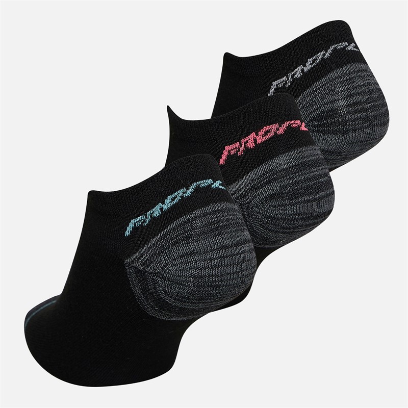 Pro Player Womens Twelve Pack No Show Socks Black/Blue