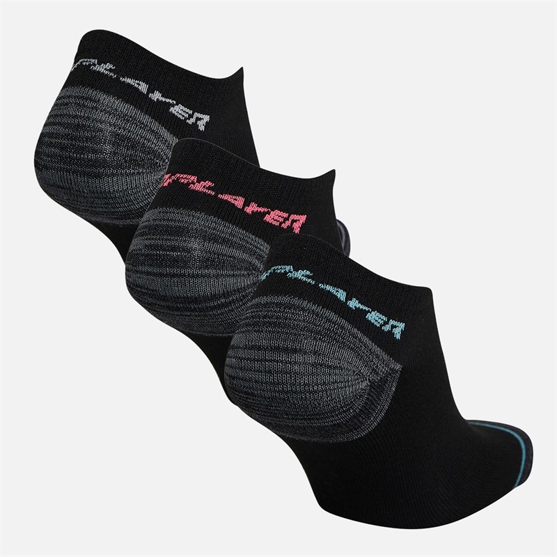 Pro Player Womens Twelve Pack No Show Socks Black/Blue