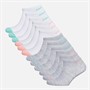 Pro Player Womens Twelve Pack No Show Socks White/Multi