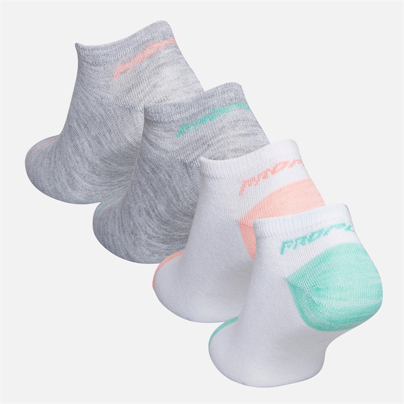 Pro Player Womens Twelve Pack No Show Socks White/Multi