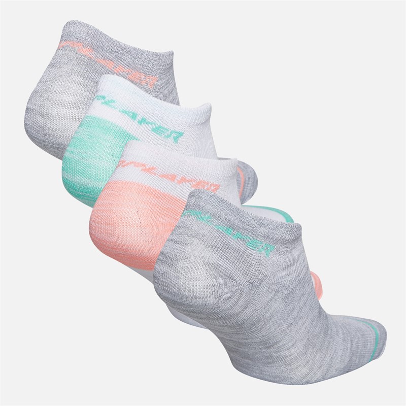 Pro Player Womens Twelve Pack No Show Socks White/Multi