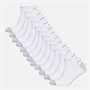 Pro Player Mens Twelve Pack No Show Socks White/Grey