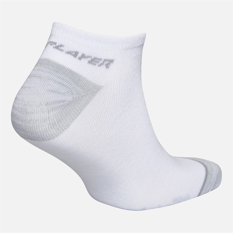 Pro Player Mens Twelve Pack No Show Socks White/Grey