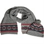 THREADBARE Mens Noel Hat And Scarf Set Multi