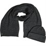 THREADBARE Mens Liam Hat And Scarf Set Grey