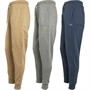 Threadbare Mens Three Pack Trifoliate Joggers Grey Marl/Stone/Denim Blue
