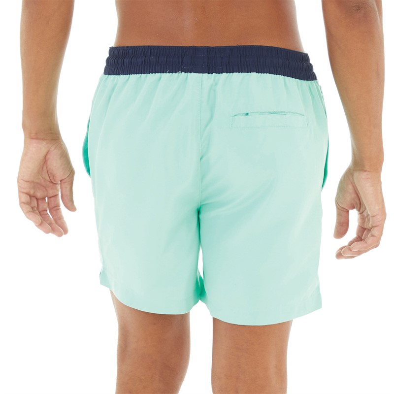 THREADBARE Mens Penglai Swim Shorts Mint