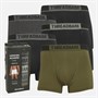 THREADBARE Mens Five Pack Bextor Hipster Fit Boxers Black/Charcoal Marl/Khaki
