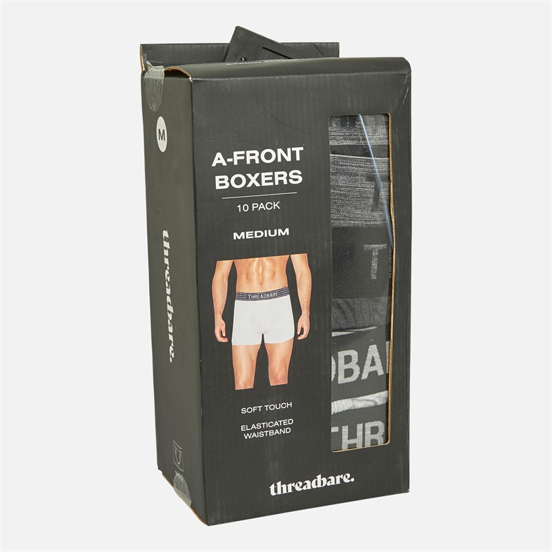 THREADBARE Mens Ten Pack Hanson A Front Trunks Multi