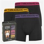 THREADBARE Mens Three Pack Dex A Front Trunks Black