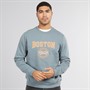 THREADBARE Mens Deeming Crew Neck Sweatshirt Goblin Blue
