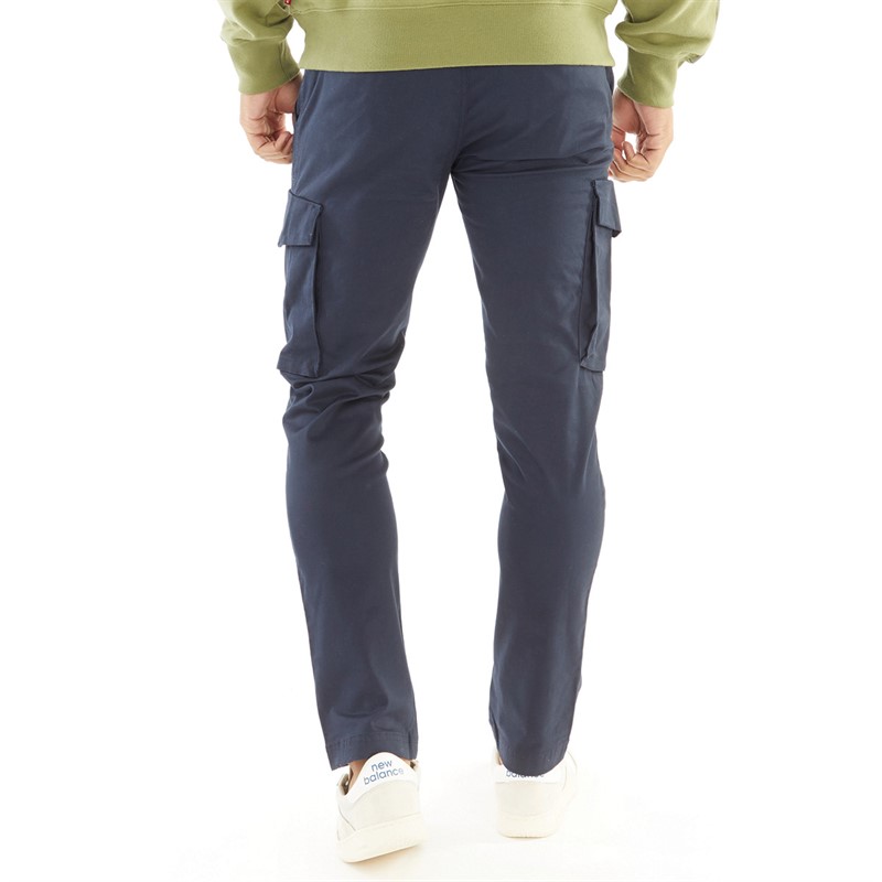 THREADBARE Mens Couturo Cargo Trousers Navy