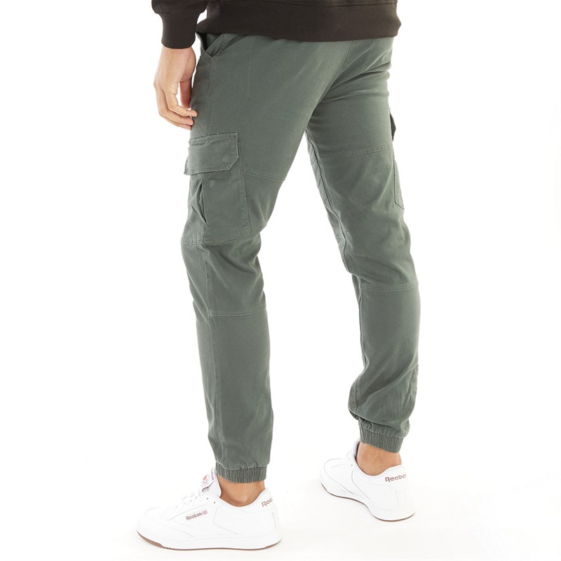 THREADBARE Mens Belfast Cargos Dark Fuel