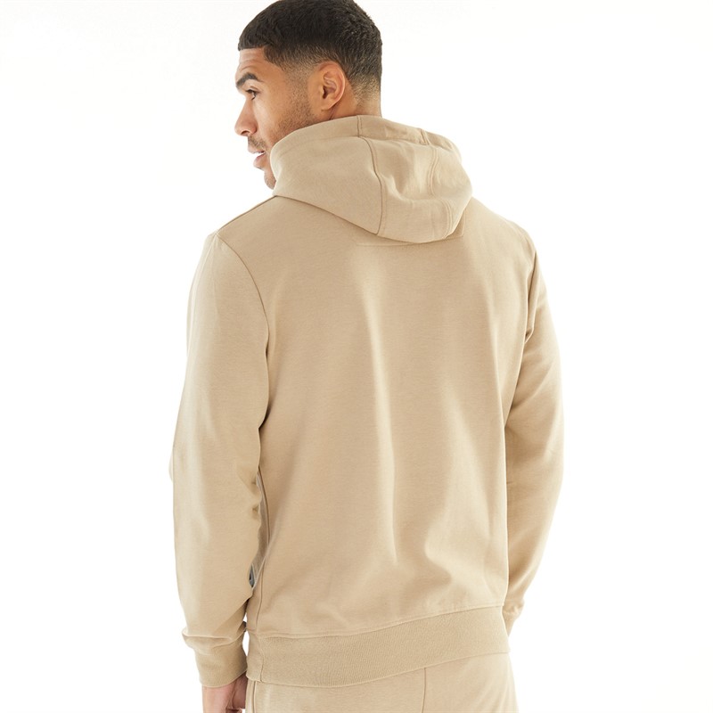 THREADBARE Mens Irlam Hoodie Stone