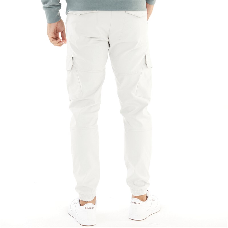 THREADBARE Mens Belfast Cargos Chalk