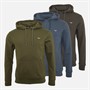 THREADBARE Mens Three Pack Clementine Hoodies Charcoal Marl/Khaki/Denim Blue