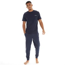 THREADBARE Mens Pyjama Set Navy